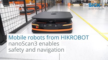 Mobile robots from HIKROBOT – Safety laser scanner nanoScan3 enables safety and navigation | SICK AG