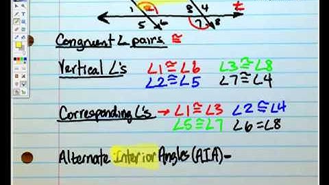 Parallel & Perpendicular Lines-Lesson 5 2