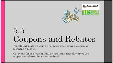 Math Topics 5.5 Video