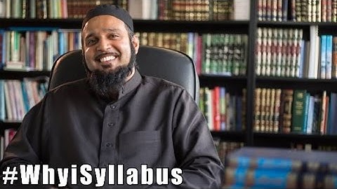 #WhyiSyllabus - Shaykh Amer Jamil