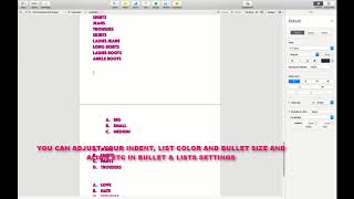 HOW TO CREATE A NOTE TAKING BULLET IN A PAGES DOCUMENT MAC