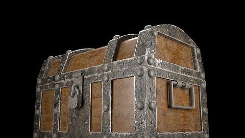 Old Wooden Treasure Chest Game Asset / 3D Model / Maya / Substance Painter