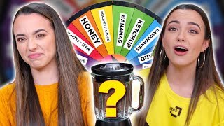 Mystery Wheel of Smoothie Challenge  Merrell Twins