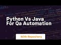 Python vs java for qa automation