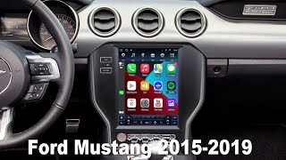 Ford Mustang radio upgrade 2015 2016 2017 2018 2019 Android stereo replacement wireless carplay