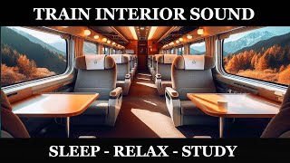 ★ 10 Hours relaxing Train interior ambience for sleeping and relaxation (black screen)