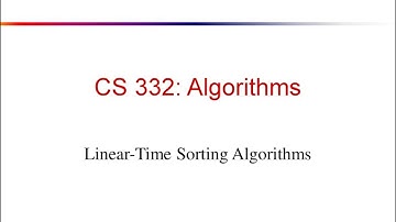 lecture9 Linear Time sorting algorithms | Comparison Sorting | Counting Sort