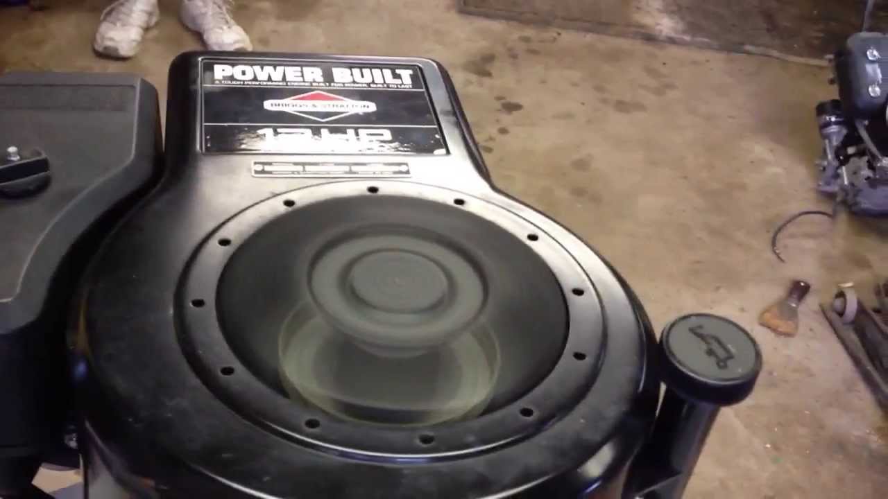 Briggs power built 12hp - YouTube