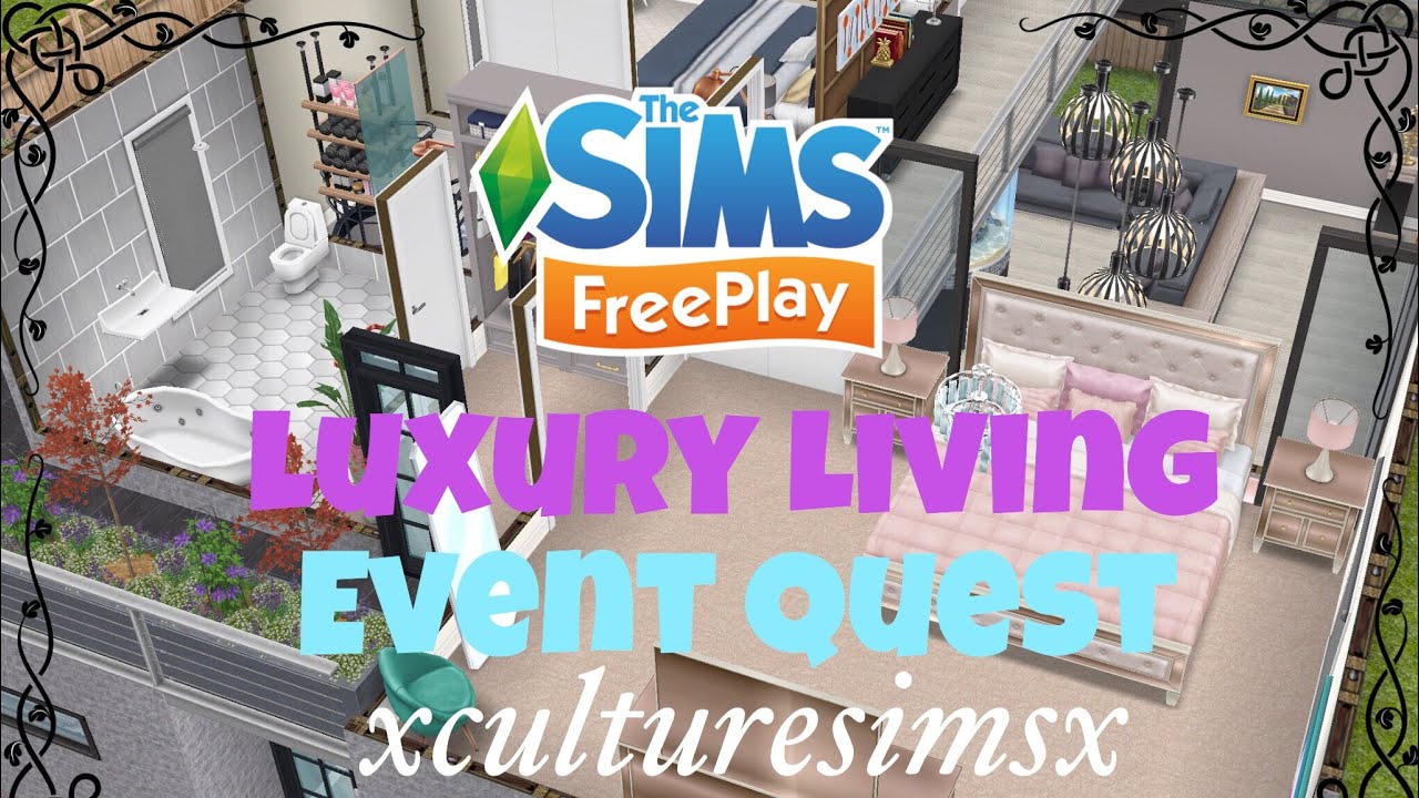The Sims Freeplay Luxury Living Live Event Walkthrough YouTube