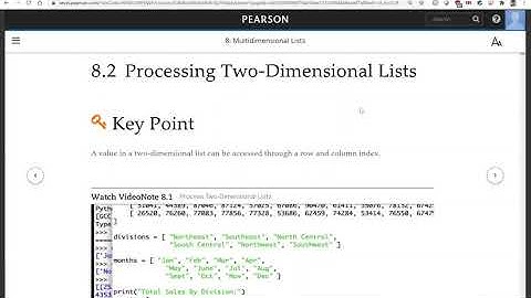 Daniel Liang Python Sections 8.1 and 8.2