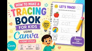 Create Sell Kids Tracing Books Using Canva Step-by-Step Guide