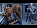 Alien Squirrel Empress fakes Nap to test her Caretaker father then freezes upon hearing his whisper