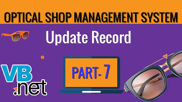 VB.NET Optical Shop Project | How to UPDATE Record in MS Access Database | Part-7