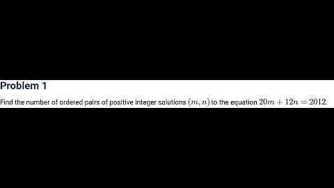 A Nice Diophantine Equation - 2012 AIME II Problem 1