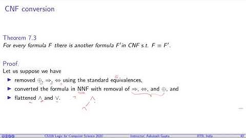 Lecture 07-1 Conjunctive normal form (CNF)