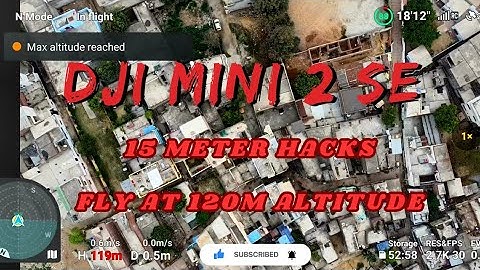 DJI Mini 2 SE, Height Hacks fly at 120m #djimini2se #djimini2 #drone #height #hack #120m #mini2