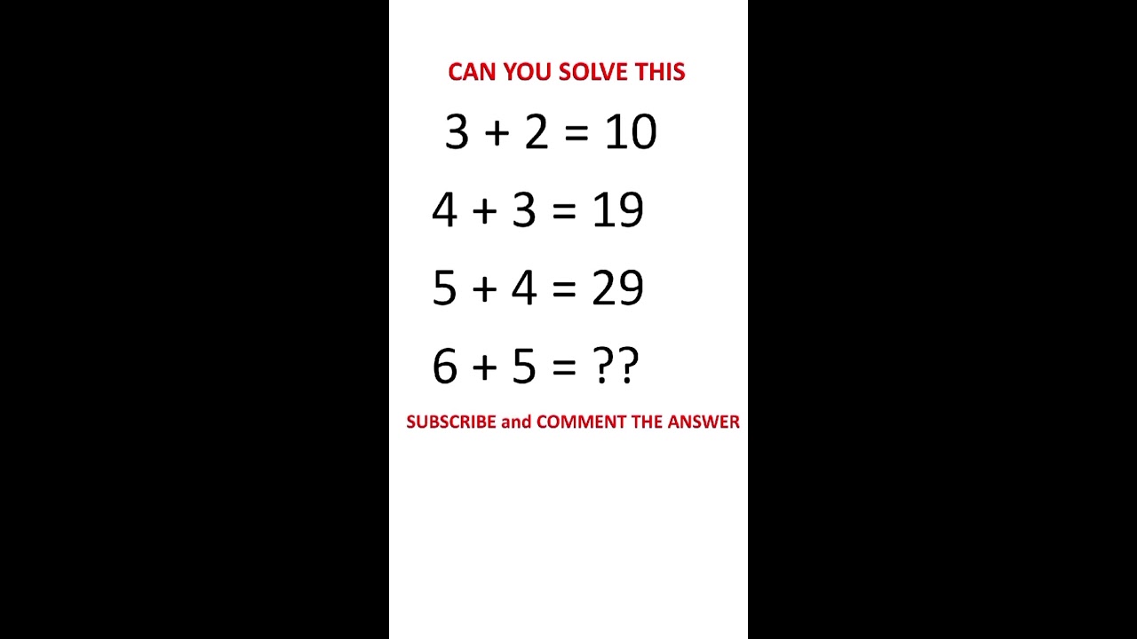 Can you solve this ?