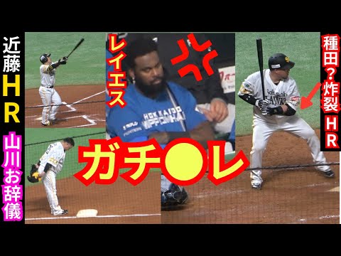 近藤健介&山川穂高の種田ホームランでレイエスガチギレ！新庄監督ら意気消沈【CSクライマックスシリーズ2024福岡ソフトバンクホークスvs日本ハムファイターズ】