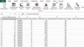 SigmaXL Kruskal-Wallis Tool