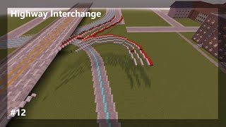 Building a City #12 // Highway Interchange West - Minecraft Timelapse
