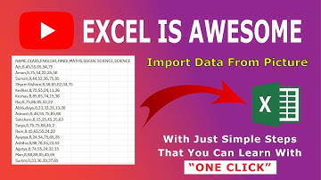 Import Data From Picture in Excel #excel #exceltips #importdata