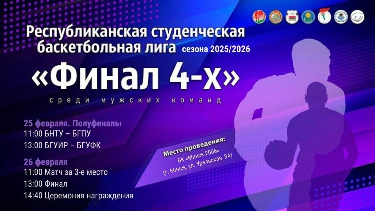 Баскетбол. Республиканская студенческая баскетбольная лига 2026. Юноши. БГПУ - БГУИР