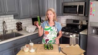 How to Make Low-Carb Zucchini Pizza Crust with Peggy Paul Casella of 