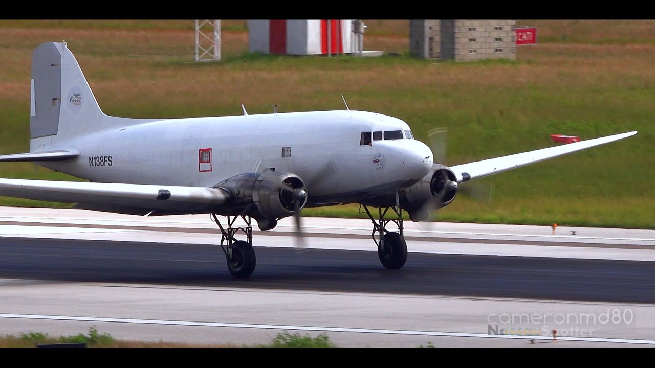 DC3 and Convair 5800 | Vintage Tower Planespotting | Florida Air Cargo | Gulf and Caribbean Cargo