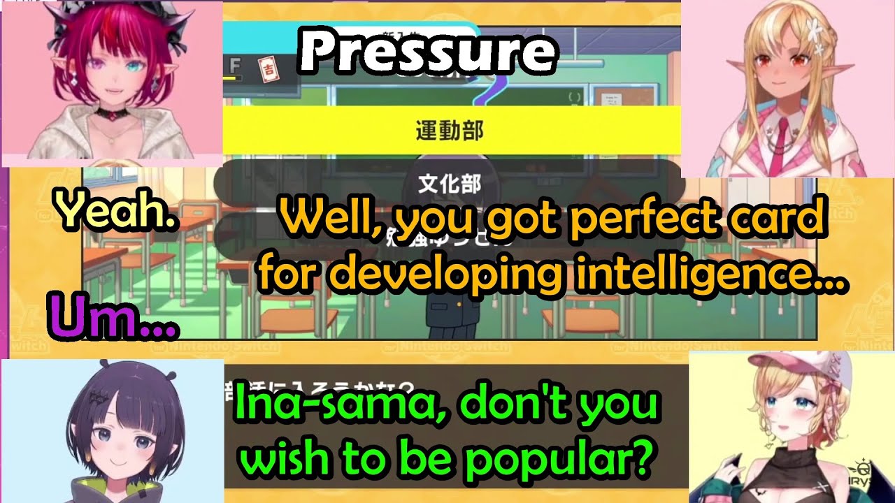 Choco-sensei Watching Ina Torn Between Joining Her Club or IRyS and Flare's Club