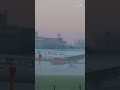 Flying Through Fog - Virgin Atlantic A330 Landing At Manchester Airport