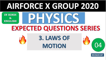 Laws of Motion Expected/Revision Question Series Part 4 For Air Force X group Physics 2020