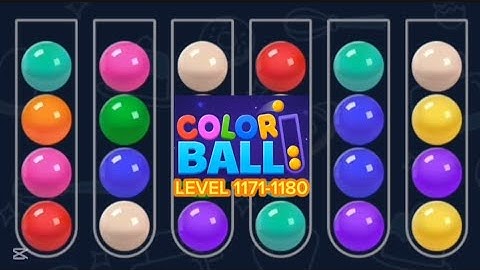 Level 1171 - 1180 || Satisfying! Color Ball sort Puzzle
