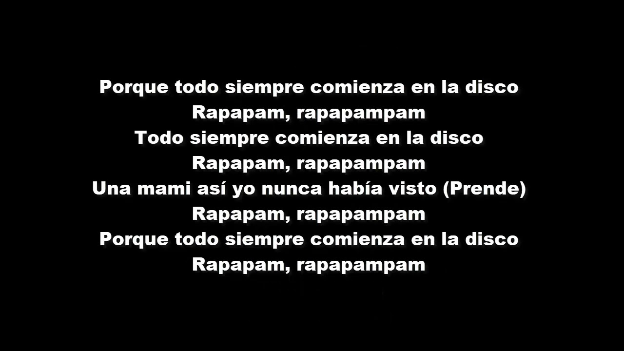 Letra Todo Comienza En La Disco