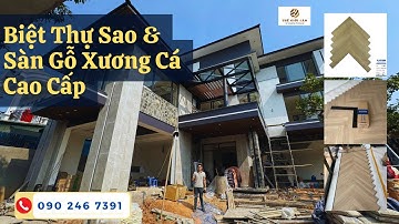 Biệt thự của người nổi tiếng lát sàn gỗ gì , sàn Platform xương cá bảo hành cả ngập nước