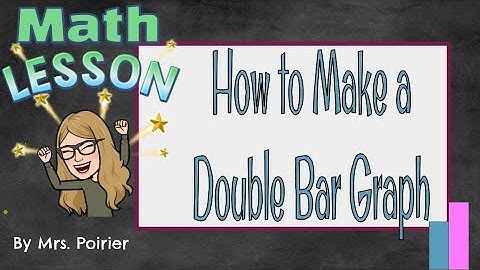 Making a Double Bar graphs using Data Tables