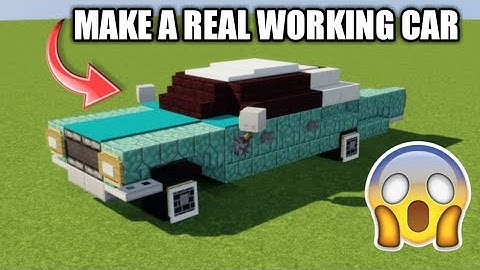 || How to build a working car in Minecraft || (NO MODS) @TechnoGamerzOfficial
