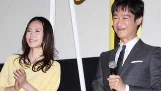 中谷美紀、堺雅人登場！「ひまわりと子犬の7日間」初日舞台あいさつ２