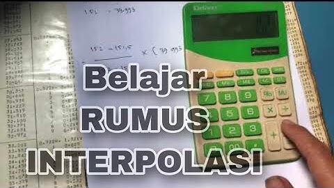 Cara menghitung muatan Minyak Kapal Tanker ( RUMUS INTERPOLASI )