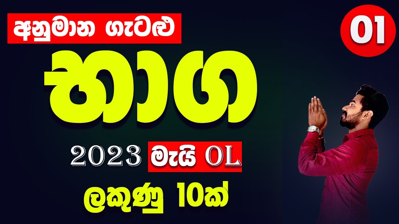 2023 may ol anumana prashna | guessing questions | baaga | fractions in sinhala | ol maths