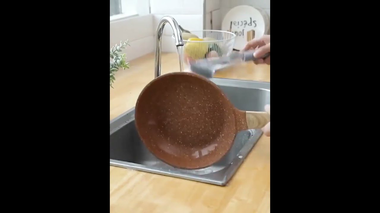 Automatically Adding Detergent Sponge Brush Wash Tool Kitchen Cleaning Brush Long Handle