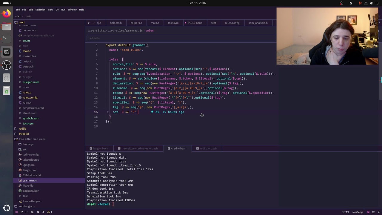 compiler dev | Tree Sitter & Modules