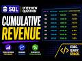 SQL Interview Question | Running Totals &amp; Revenue Contribution