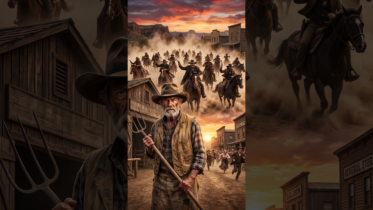 40 Outlaws Rode In—Then the Stable Boy Whistled #wildwest #movie #westernstory #rdr2 #oldwest #film