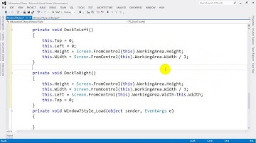 How to Window 7 Docking Form in C# NET 2012