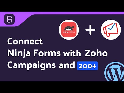 Integrating Ninja Forms with Zoho Campaigns | Step-by-Step Tutorial | Bit Integrations