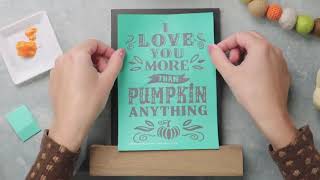 Pumpkin Anything DIY Décor Kit How-To