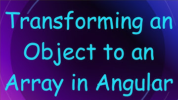Transforming an Object to an Array in Angular