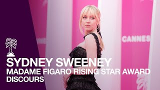 SYDNEY SWEENEY reçoit le Madame Figaro Rising Star Award à CANNESERIES screenshot 2