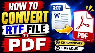 How to Convert RTF to PDF | Convert Rich Text Format to PDF screenshot 5