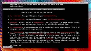 npm help | Essential npm